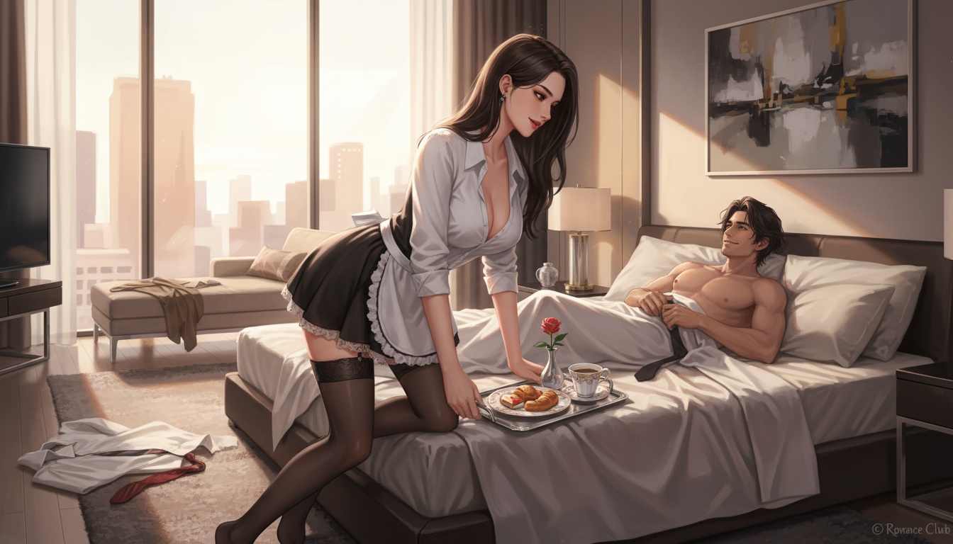 Passionate encounter scene